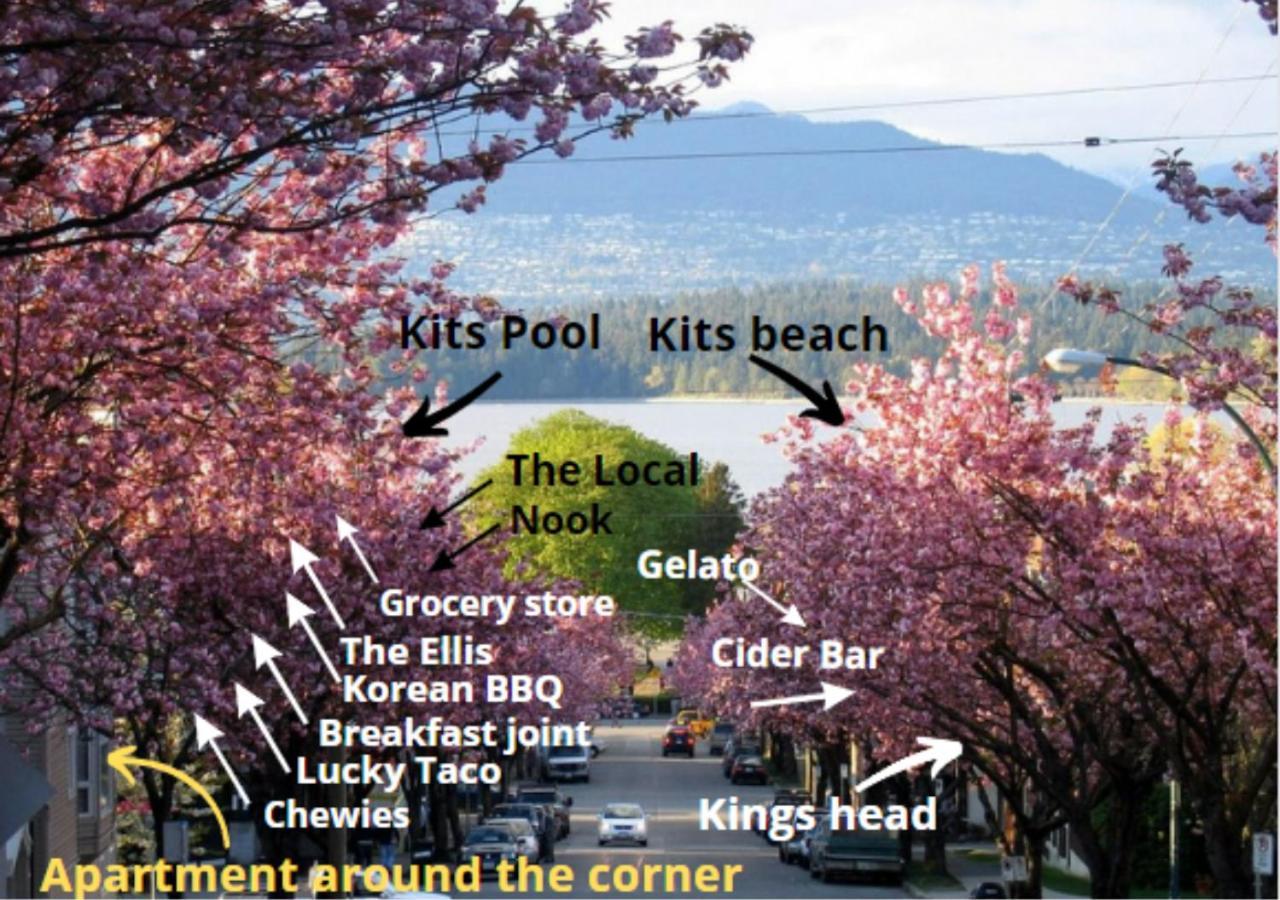 Ocean -1bdr- King Bed- Kitsilano Beach W/parking Apartment