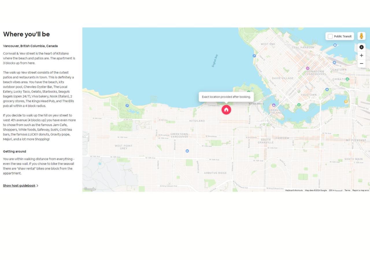 Apartment Ocean -1bdr- King Bed- Kitsilano Beach W/parking