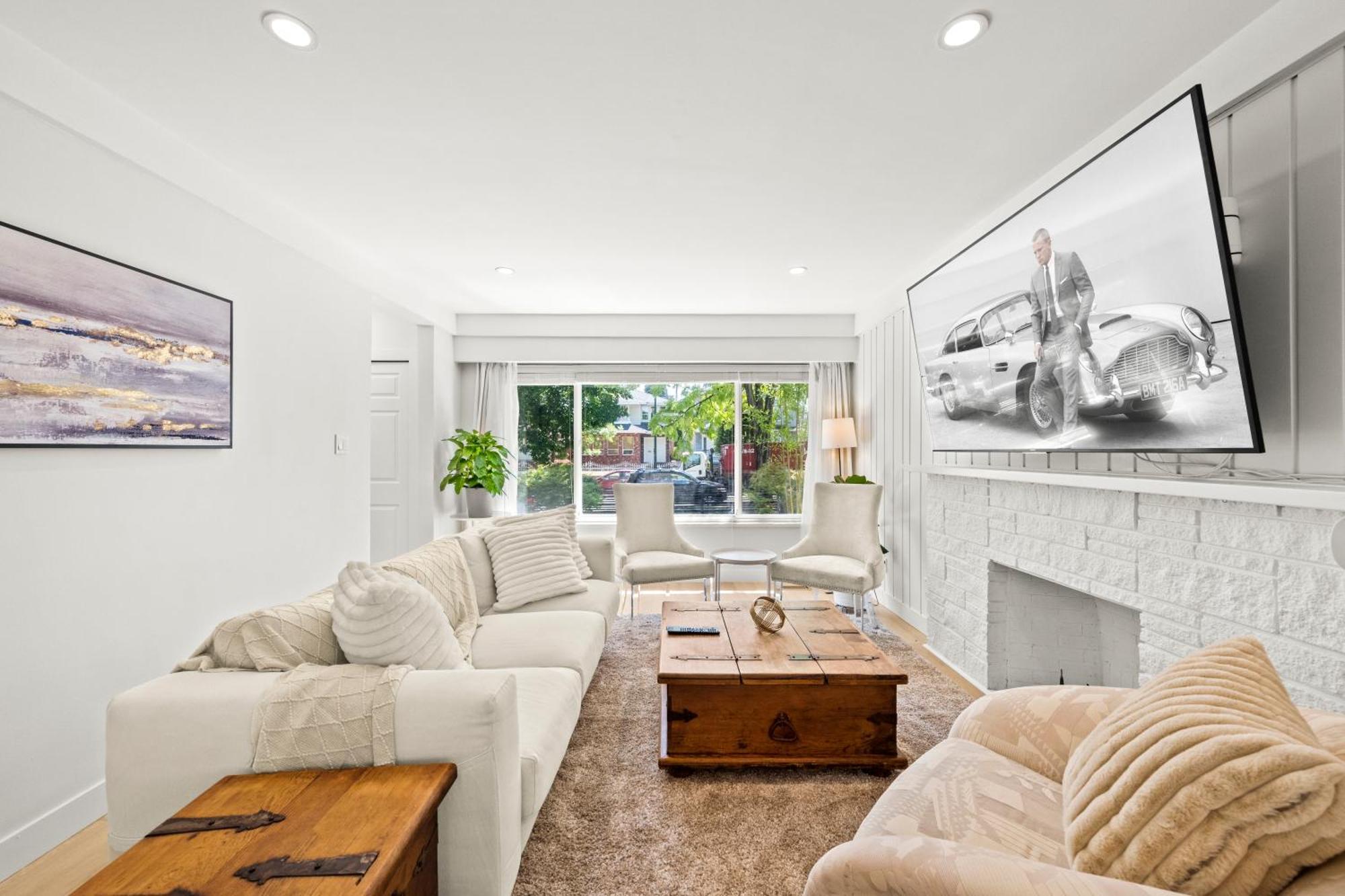 Cozy 3br Retreat 2 Free Parking Ac King Bd